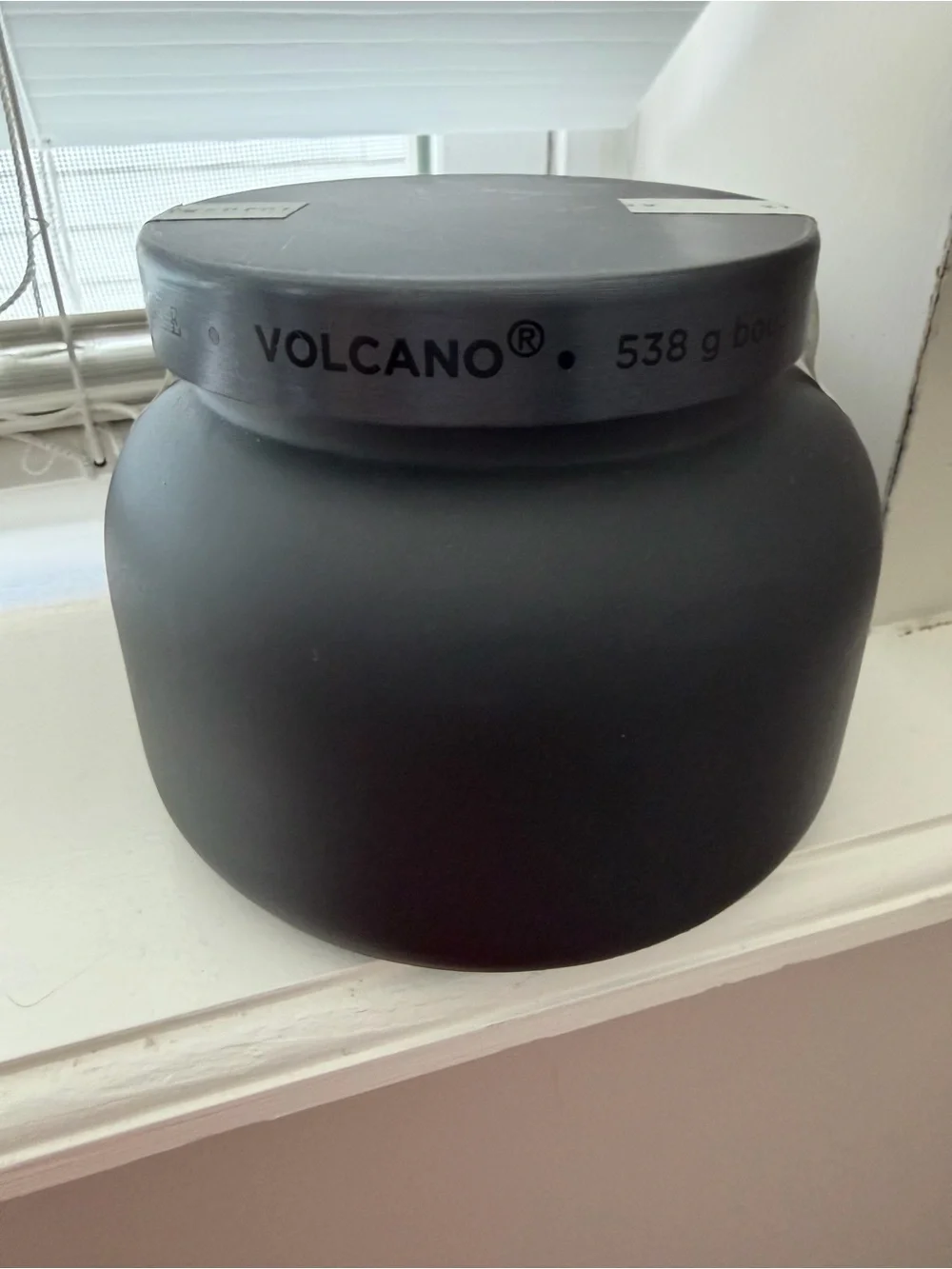 Anthropologie Capri Blue Volcano Matte Black 19 OZ Jar Candle NWT